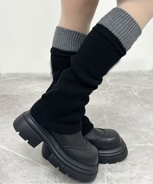 FOLLOWIN | ツートーンリブレッグウォーマー(レッグウォーマー)