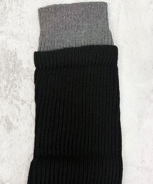 FOLLOWIN（フォロウィン）の「ツートーンリブレッグウォーマー（レッグウォーマー・レディース・ブラック・FREE）」の8枚目の写真
