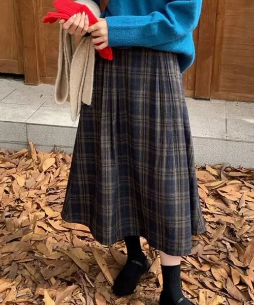 CADBURY（キャドバリー）の「ﾁｪｯｸ柄ｷﾞｬｻﾞｰﾌﾚｱｽｶｰﾄ（スカート）」 - WEAR