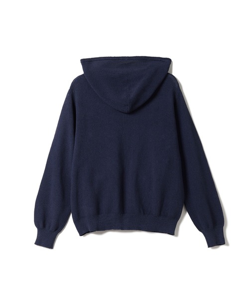SEAGREEN（シーグリーン）の「SEAGREEN(シーグリーン) MOSS STITCH KNIT HOODIE（パーカー・メンズ・アイボリー・4/2）」の2枚目の写真