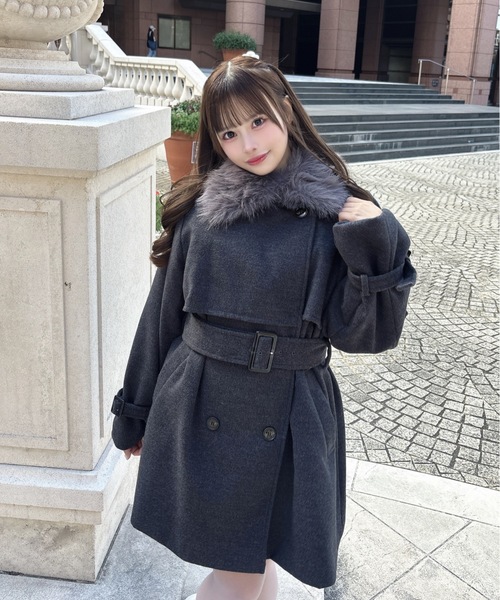 セール中⚡未使用品✨アリアカンタータ ロング ダウンコート ファー 11号 アリアカンタータ ロングダウンコート ラクーンファー ブラウン 11号 L