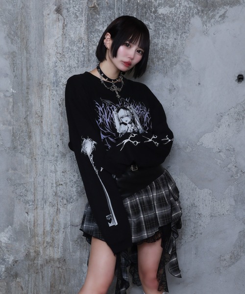Amilige（アミリージュ）の「Lilith RabbitプリントロングTシャツ（T