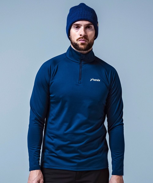 phenix(フェニックス)の「phenix(フェニックス)Phenix Basic Inner フェニックス ブランドロゴ ベーシックインナー(伸縮性/保温性)(Tシャツ/カットソー・メンズ・ネイビー/ホワイト/ブルー/ブラック/カーキ・S/M/L/XL/XXL)」の1枚目の写真