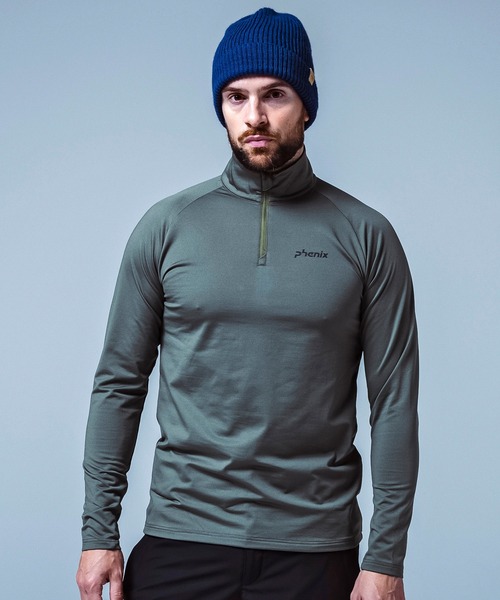 phenix(フェニックス)の「phenix(フェニックス)Phenix Basic Inner フェニックス ブランドロゴ ベーシックインナー(伸縮性/保温性)(Tシャツ/カットソー・メンズ・ネイビー/ホワイト/ブルー/ブラック/カーキ・S/M/L/XL/XXL)」の9枚目の写真