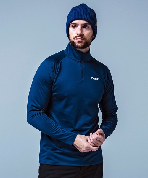 phenix(フェニックス)の「phenix(フェニックス)Phenix Basic Inner フェニックス ブランドロゴ ベーシックインナー(伸縮性/保温性)(Tシャツ/カットソー・メンズ・ネイビー/ホワイト/ブルー/ブラック/カーキ・S/M/L/XL/XXL)」の13枚目の写真