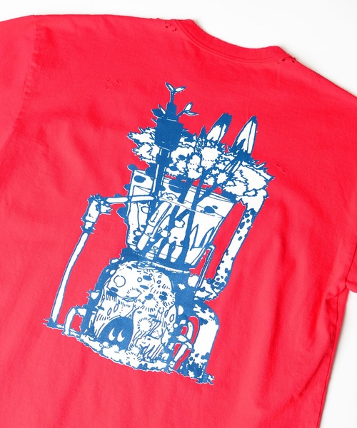 HOLIDAY（ホリデイ）の「SUPER FINE DRY DAMAGE L/S T-SHIRT (CIRCULATION) スーパーファインドライダメージロングスリーブTシャツ (サーキュレーション)（Tシャツ/カットソー・レディース・レッド/シルバーグレー/ブラック・XL）」の9枚目の写真