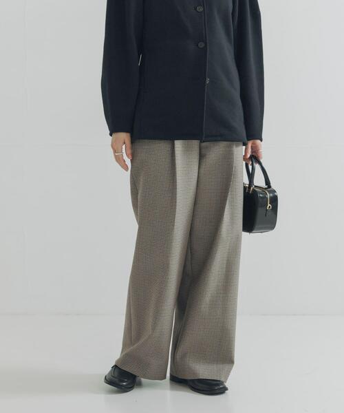 ウールブレンドチェックワイドパンツ（その他パンツ）｜URBAN RESEARCH