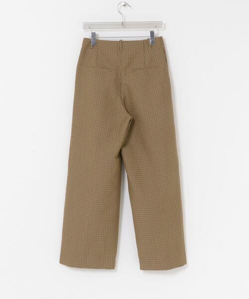 URBAN RESEARCH(アーバンリサーチ)の「ウールブレンドチェックワイドパンツ(その他パンツ・レディース・キャメル/グレー系その他・38/36/40)」の3枚目の写真