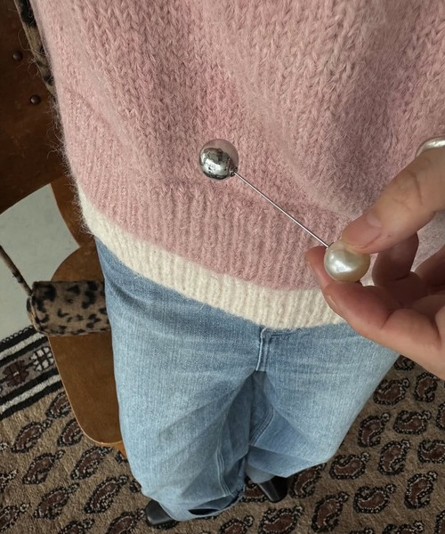 double rib layered like broach knit