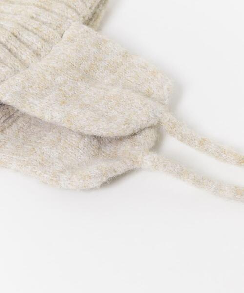 SMELLY（スメリー）の「イヤーフラップニットキャップ（ニットキャップ/ビーニー・レディース・グレー/ブラック/ベージュ・-）」の10枚目の写真