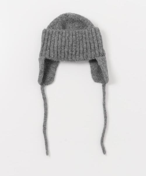 SMELLY（スメリー）の「イヤーフラップニットキャップ（ニットキャップ/ビーニー・レディース・グレー/ブラック/ベージュ・-）」の16枚目の写真