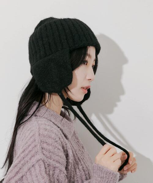 イヤーフラップニットキャップ（ニットキャップ/ビーニー）｜SMELLY