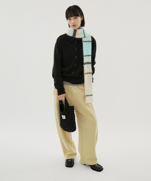 FUULLY STUDIO(フーリィーステューディオ)の「ケーブルニットミニバッグ(トートバッグ・レディース・グレー/ブラック/アイボリー・FREE)」の13枚目の写真