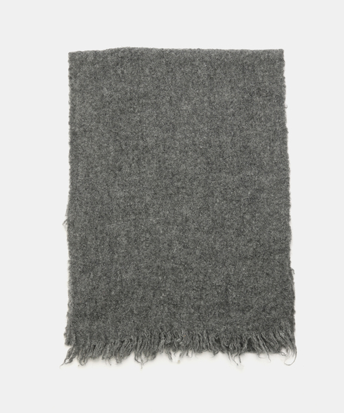 La TOTALITE(ラトータリテ)の「【洗える】La Totalite ブークレーメランジマフラー(マフラー・レディース・チャコールグレー/アイボリー/ブルー系その他・FREE)」の9枚目の写真