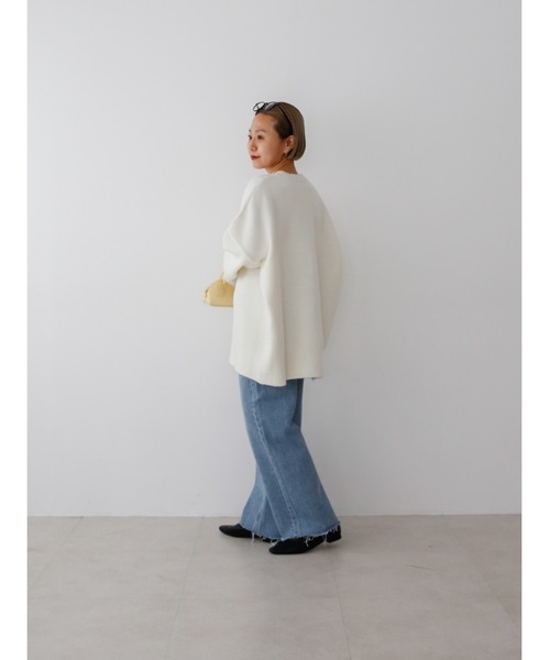 Katrin TOKYO(カトリーントーキョー)の「big crewneck knit(ニット/セーター・レディース・アイボリー/ブラウン系その他/イエロー・FREE/XS)」の17枚目の写真