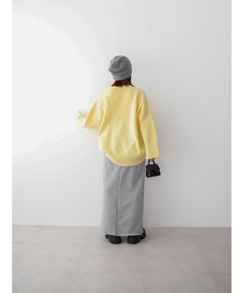 Katrin TOKYO(カトリーントーキョー)の「big crewneck knit(ニット/セーター・レディース・アイボリー/ブラウン系その他/イエロー・FREE/XS)」の9枚目の写真