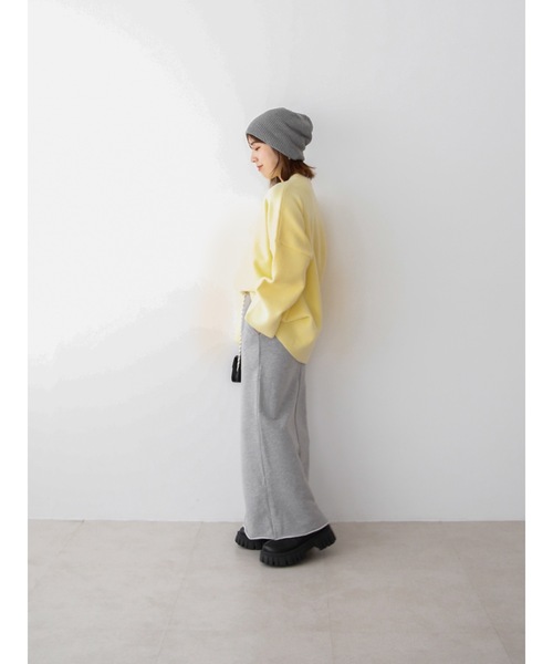 Katrin TOKYO(カトリーントーキョー)の「big crewneck knit(ニット/セーター・レディース・アイボリー/ブラウン系その他/イエロー・FREE/XS)」の10枚目の写真