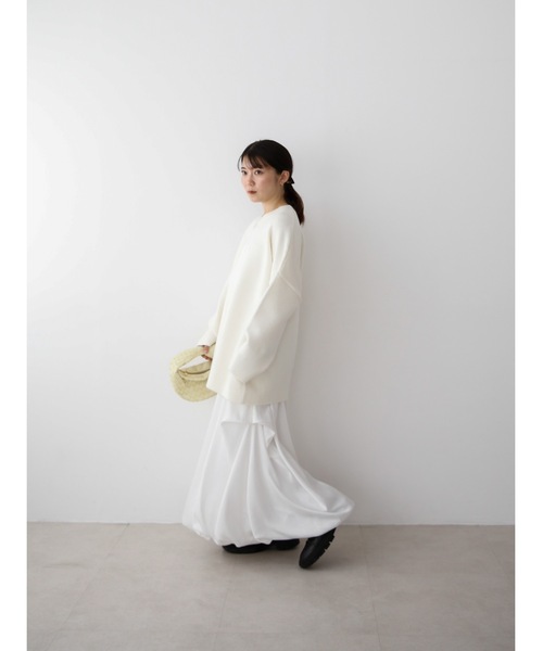 Katrin TOKYO(カトリーントーキョー)の「big crewneck knit(ニット/セーター・レディース・アイボリー/ブラウン系その他/イエロー・FREE/XS)」の20枚目の写真