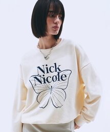 BUTTERFLY SIGNATURE SWEATSHIRT_CREAM NAVY