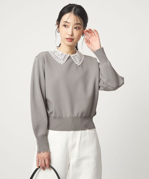 ルルウィルビー　セーター　ニット　グレー　2 LOULOU WILLOUGHBY（ルルウィルビー） 長袖ニット 2 グレー系その他