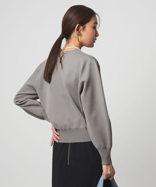 green label relaxing（グリーンレーベルリラクシング）の「【WEB限定】エリレース 2WAY ニット プルオーバー ウォッシャブル（ニット/セーター・レディース・ネイビー/ベージュ/グレー・FREE）」の22枚目の写真