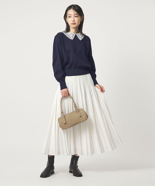 WEB限定】エリレース 2WAY ニット プルオーバー ウォッシャブル