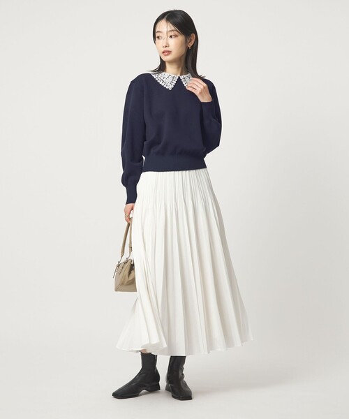 WEB限定】エリレース 2WAY ニット プルオーバー ウォッシャブル