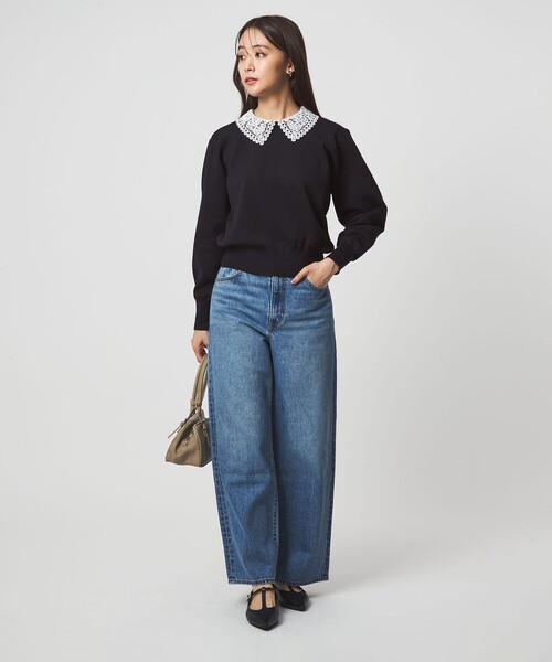 WEB限定】エリレース 2WAY ニット プルオーバー ウォッシャブル