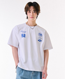 共用フロントグラフィック半袖Tシャツ-DBRU5844D01