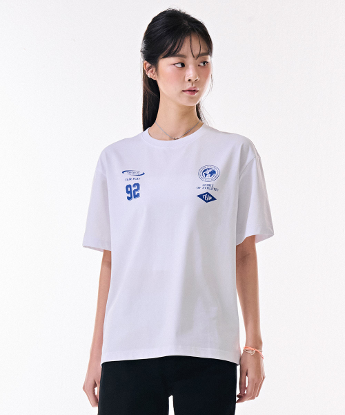 CHASECULT（チェイスカルト）の「共用フロントグラフィック半袖Tシャツ-DBRU5844D01（Tシャツ/カットソー・メンズ・ホワイト・95/90/100/105）」の4枚目の写真