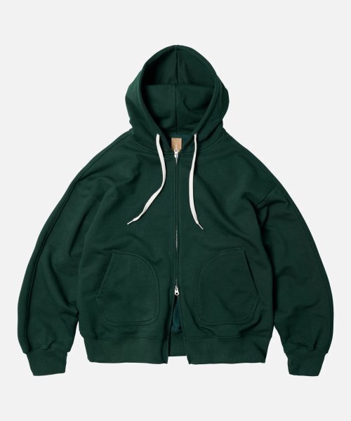 OG Heavyweight Zip-up Hoodie — темно-зеленый