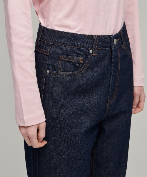 MUSINSA STANDARD WOMAN（ムシンサスタンダードウーマン）の「ウィメンズストレートデニムパンツ [ディープインディゴ]（デニムパンツ・レディース・その他・32/30/29/23/24/25/26/27/28）」の7枚目の写真