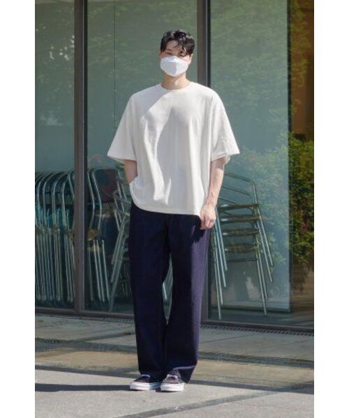 MUSINSA STANDARD（ムシンサスタンダード）の「エクストラオーバーサイズクルーネックTシャツ[クリーム]（Tシャツ/カットソー・メンズ・その他・MEDIUM/LARGE/X-LARGE/XX-LARGE/XXX-LARGE/SMALL）」の13枚目の写真