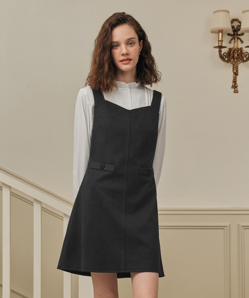 ZEROSTREET（ゼロストリート）の「[2カラー] ココアミニワンピース（ワンピース・レディース・グレー系/ブラウン・SMALL/MEDIUM/LARGE）」の4枚目の写真