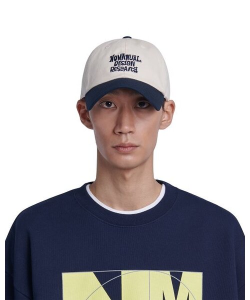 NOMANUAL(NOMANUAL)の「DOODLE BALL CAP - DARK NAVY(キャップ・レディース・その他・FREE)」の4枚目の写真