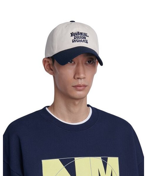 NOMANUAL(NOMANUAL)の「DOODLE BALL CAP - DARK NAVY(キャップ・レディース・その他・FREE)」の5枚目の写真