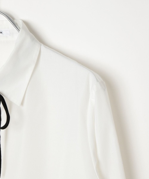 GLOBAL WORK（グローバルワーク）の「卒服/タイ付きブラウス/598258（シャツ/ブラウス・キッズ・オフホワイト・150cm/160cm）」の19枚目の写真