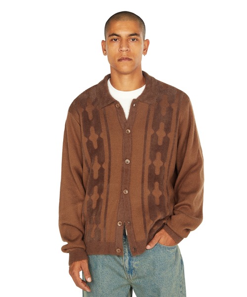 HUF（ハフ）の「PATTERSON SWEATER（ニット/セーター・メンズ・ブラウン/ブラック・S/M/L/XXL/XL）」の10枚目の写真