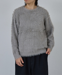 AH ABAHOUSE | LONG SHAGGY CREW NECK KNIT / ロングシャギークルーネックニット(ニット/セーター)