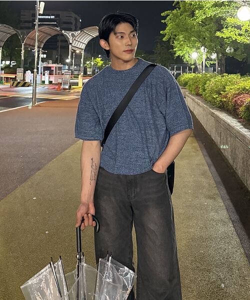 GLW(ジーエルダブリュ)の「ツートンミックスドハーフニットネイビー(ニット/セーター・レディース・その他・LARGE/SMALL/MEDIUM)」の11枚目の写真