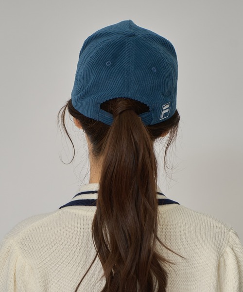 REDYAZEL（レディアゼル）の「［FILA×REDYAZEL］FILAロゴキャップ（キャスケット・レディース・ブルー/ホワイト/ブラック・FREE）」の11枚目の写真