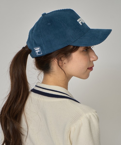 REDYAZEL（レディアゼル）の「［FILA×REDYAZEL］FILAロゴキャップ（キャスケット・レディース・ブルー/ホワイト/ブラック・FREE）」の12枚目の写真