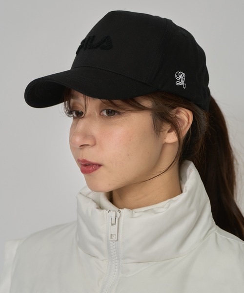 REDYAZEL（レディアゼル）の「［FILA×REDYAZEL］FILAロゴキャップ（キャスケット・レディース・ブルー/ホワイト/ブラック・FREE）」の16枚目の写真