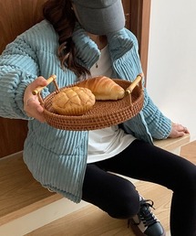 emi+（エミプラス）の「コーヂュロイショート丈中綿ブルゾン（ダウンジャケット/コート）」