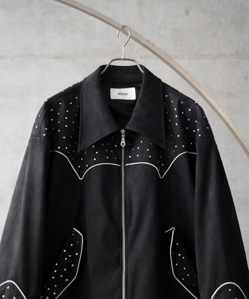 セール】Fake suede western studs jacket / フェイクスエード