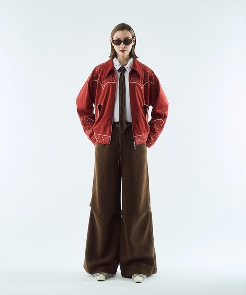 セール】Fake suede western studs jacket / フェイクスエード
