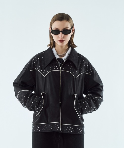 Fake suede western studs jacket / フェイクスエードウエスタン