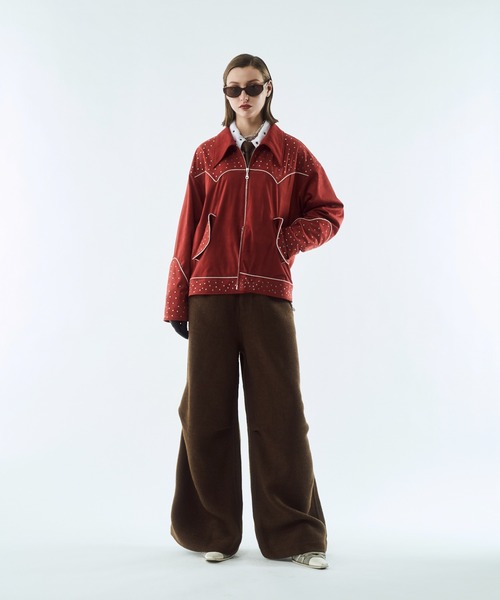 セール】Fake suede western studs jacket / フェイクスエード