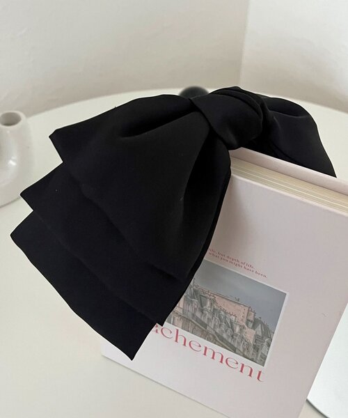 prose verse（プロズヴェール）の「ビッグリボンカチューシャ（カチューシャ・レディース・ブラック・FREE）」の2枚目の写真