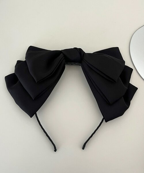 prose verse（プロズヴェール）の「ビッグリボンカチューシャ（カチューシャ・レディース・ブラック・FREE）」の3枚目の写真